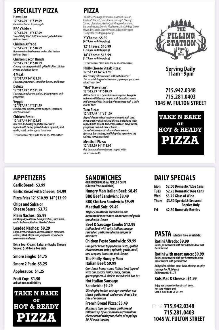 Filling Station Pizza & Beer - Waupaca, WI