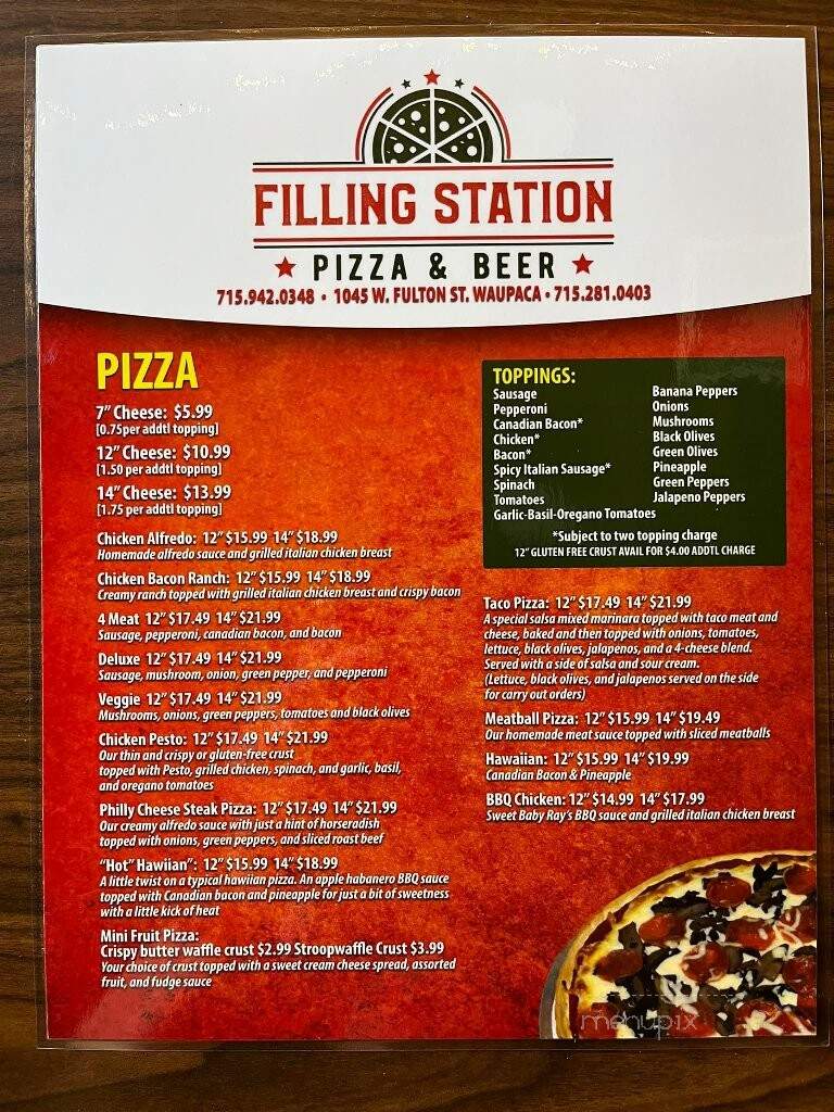 Filling Station Pizza & Beer - Waupaca, WI