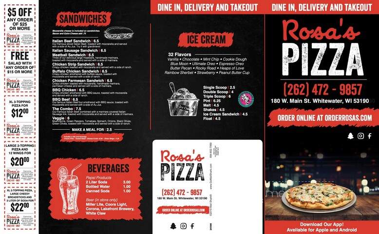 Rosa's Pizza - Whitewater, WI