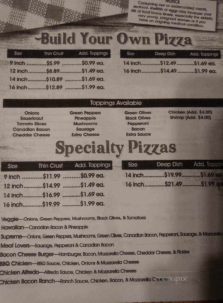 Pizza Factory - Arcadia, WI