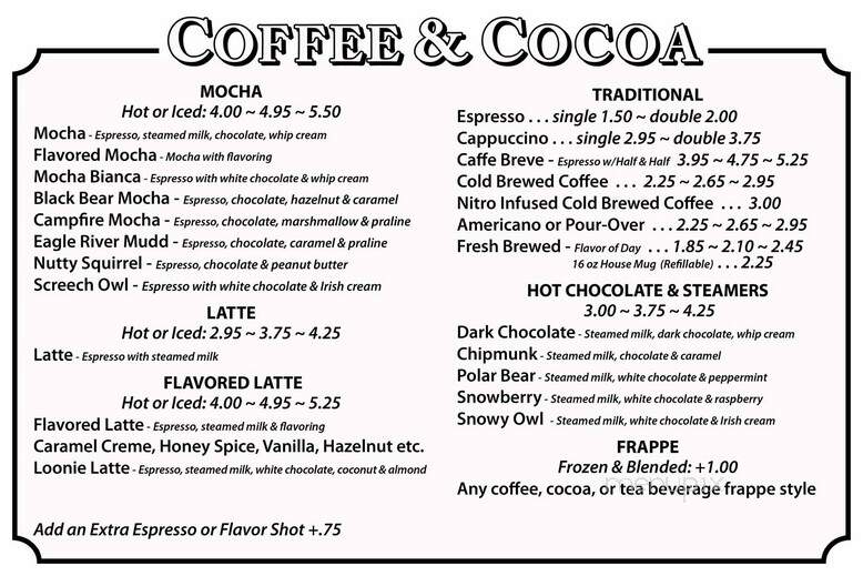 Eagle River Roasters - Eagle River, WI