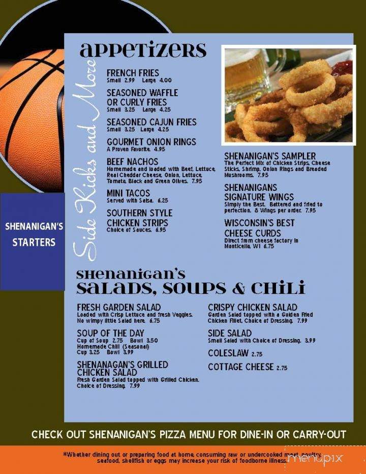 Shenanigans Sports Pub and Grill - Barneveld, WI