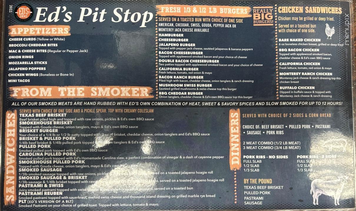 Pit Stop BBQ Smokehouse - Birchwood, WI