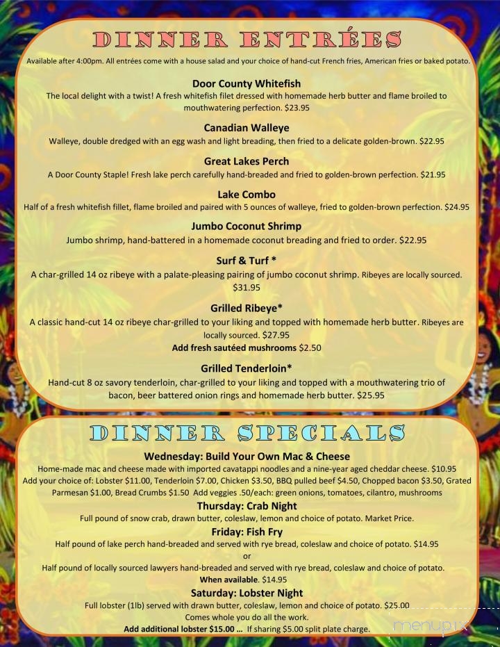 Island Fever Rum Bar & Grill - Jacksonport, WI