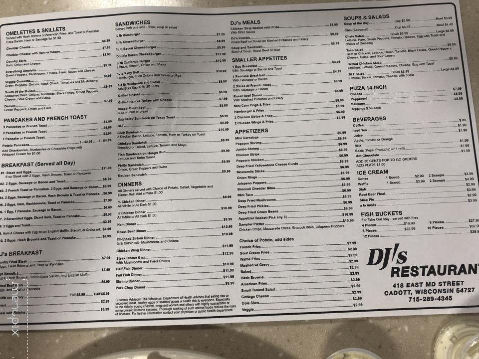 D J's Restaurant - Cadott, WI