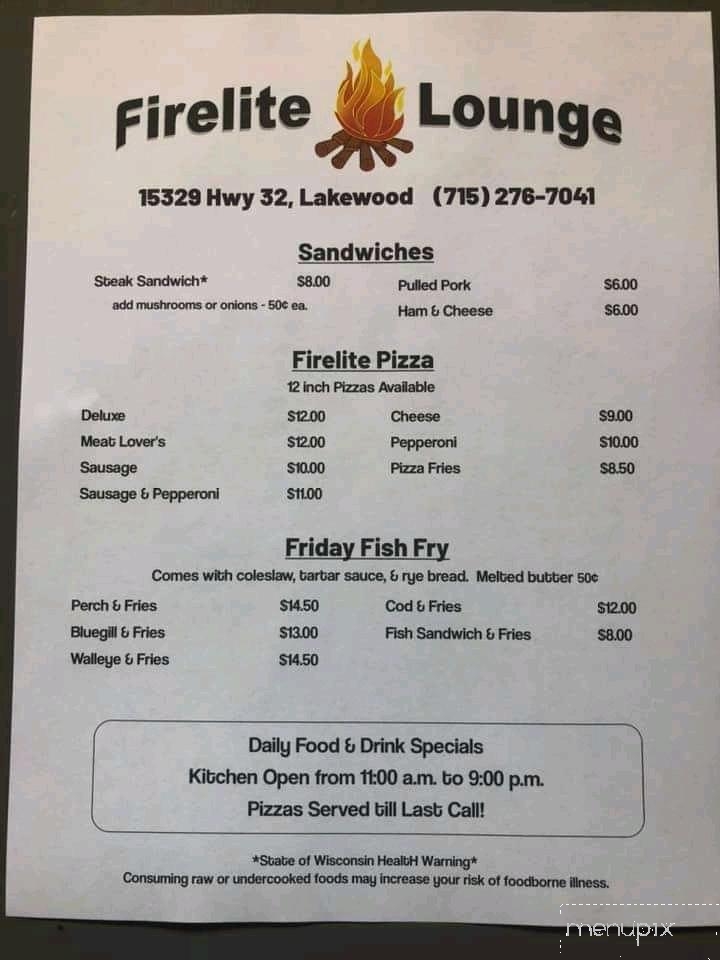 Firelite Lounge - Lakewood, WI