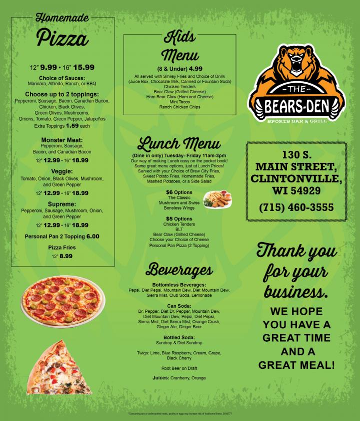 Bear's Den - Clintonville, WI